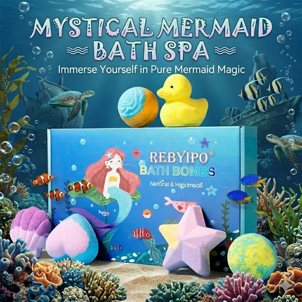 30% 🪴☀️Gentle Kids Bath Bomb Set – Food-Grade Colors, Surprise Toys & Fun Bath Time Adventures