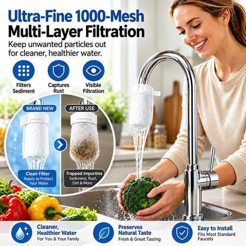 🔥 Limited-Time Special Offer — 💧 Advanced 0.1 μm Nanofiber Faucet Filter Bags