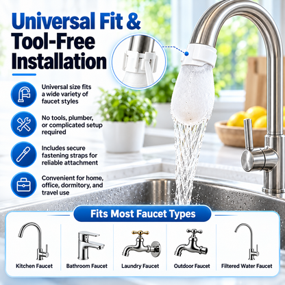 🔥 Limited-Time Special Offer — 💧 Advanced 0.1 μm Nanofiber Faucet Filter Bags