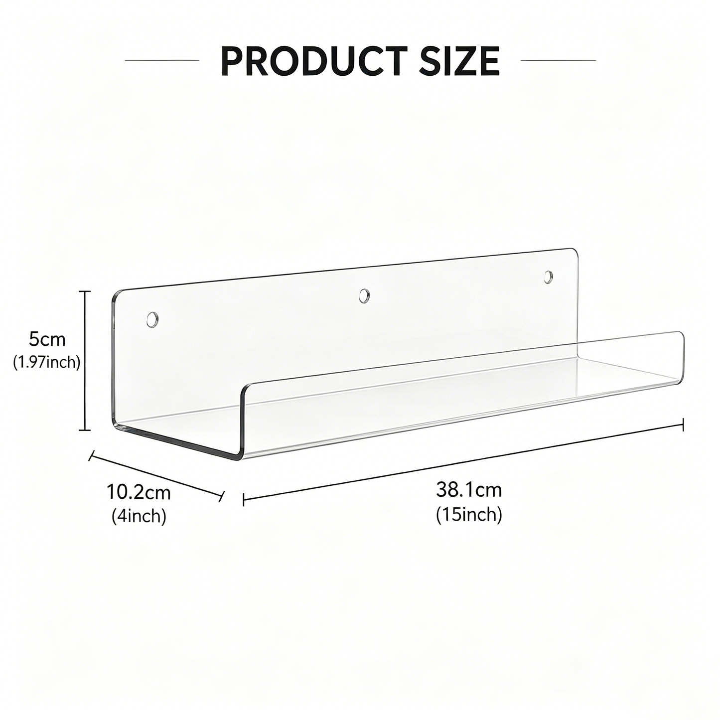 Kids Floating Wall Shelves – Front-Facing Book Display for Nursery, Playroom & Bedroom