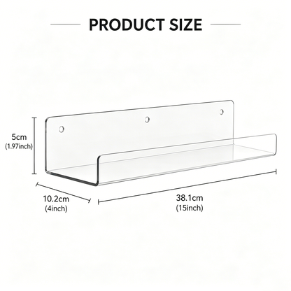 Kids Floating Wall Shelves – Front-Facing Book Display for Nursery, Playroom & Bedroom