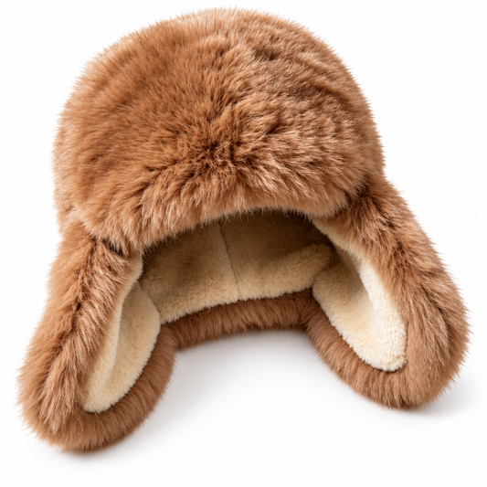 Keepbetterlily®  Faux‑Fur Ear‑Flap Trapper Winter Hat