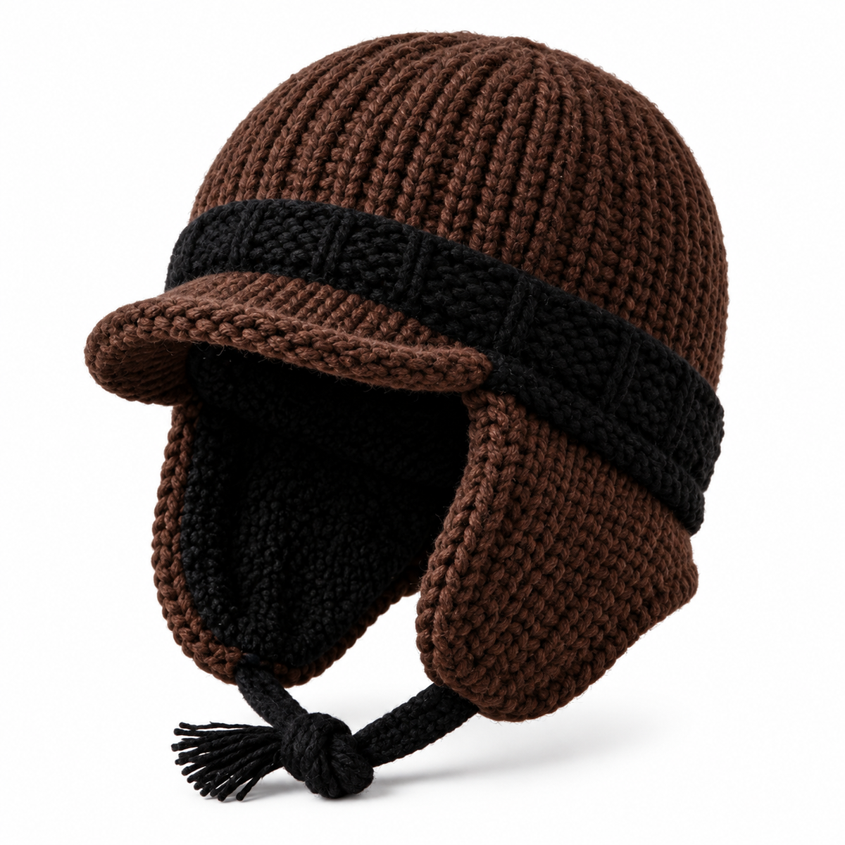 Keepbetterlily® Chunky Knit Ear-Flap Trapper Winter Hat