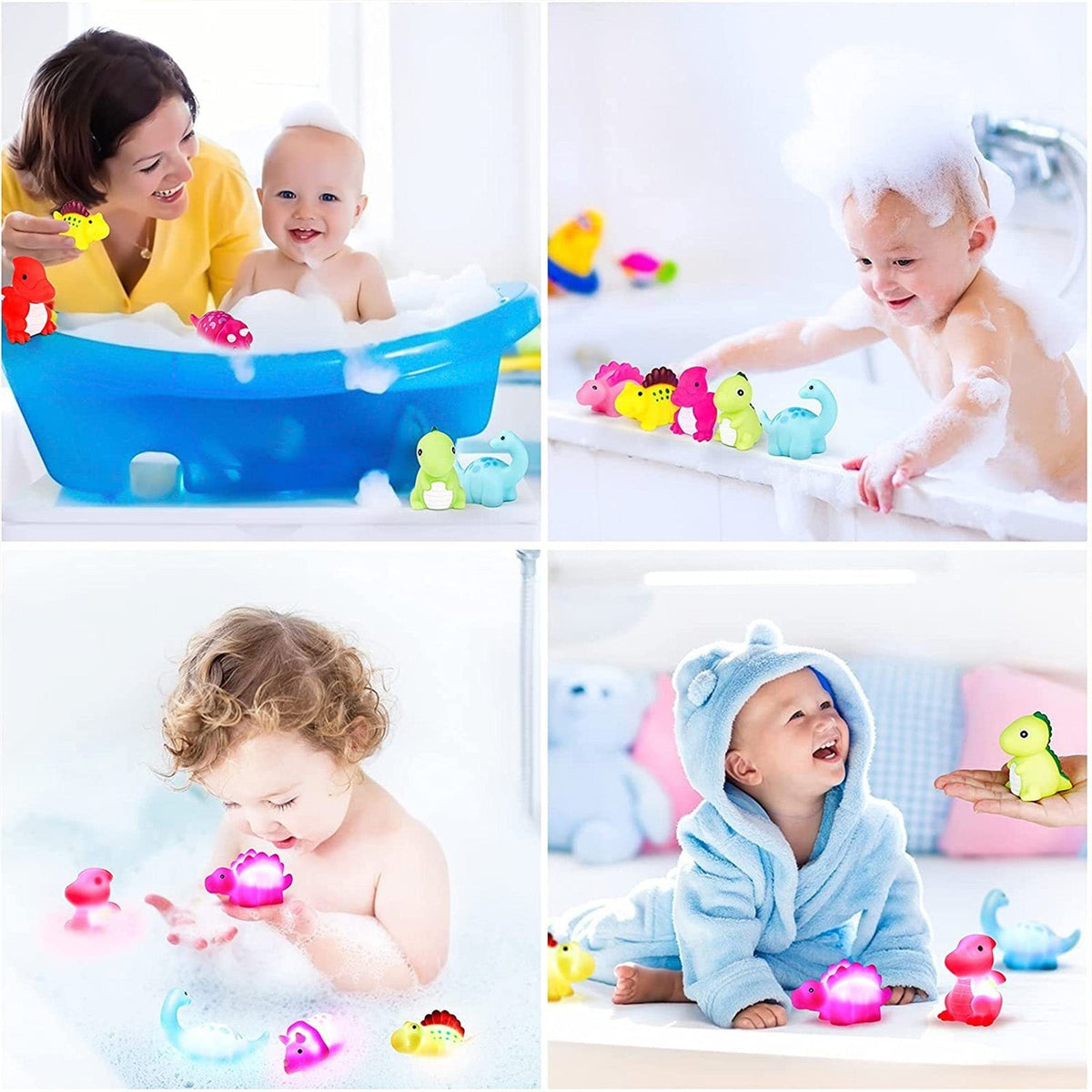 30% 💦BVJ® Baby Light-Up Dinosaur Bath Toy—🎈Lights up in water, changes with  temperature, and turns every bath into a fun little adventure.