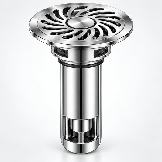 Keepbetterlily Round Floor Drain Insert with Curved Slots