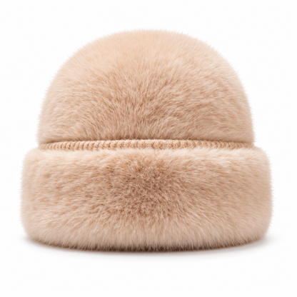 Keepbetterlily®  Soft Faux‑Fur Folded‑Cuff Winter Beanie
