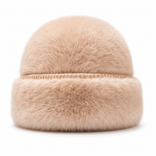 Keepbetterlily®  Soft Faux‑Fur Folded‑Cuff Winter Beanie