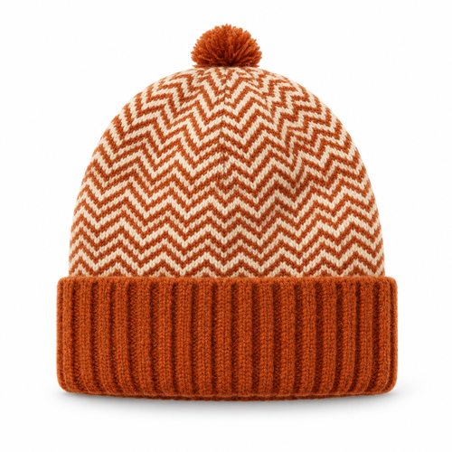 Keepbetterlily®  Cuffed Ribbed Patterned Women Knit Beanie