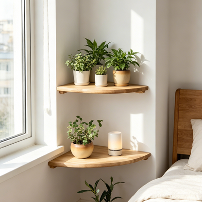Wall Mounted Floating Shelves – Space Saving Storage for Small Rooms & Apartments