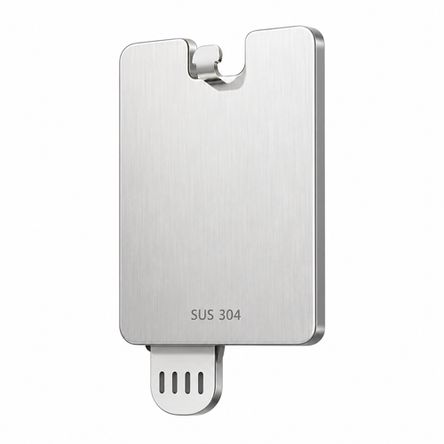 Keepbetterlily Silver-Tone Hook Holder with Rectangular Backplate