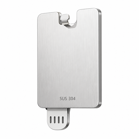 Keepbetterlily Silver-Tone Hook Holder with Rectangular Backplate