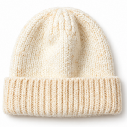 Keepbetterlily®  Chunky Ribbed Knit Folded-Cuff Beanie