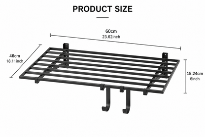 Heavy Duty Floating Wall Shelves – Industrial Wall Mounted Storage with High Load Capacity