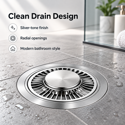 Keepbetterlily Round Floor Drain Insert with Radial Openings