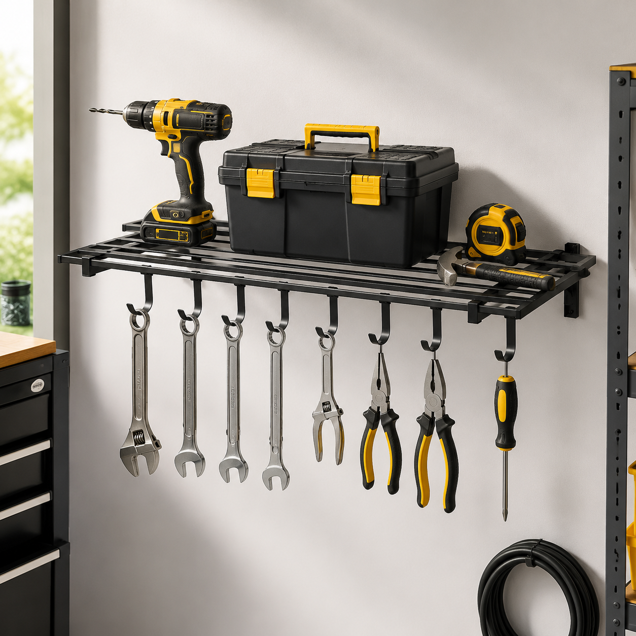 Heavy Duty Floating Wall Shelves – Industrial Wall Mounted Storage with High Load Capacity
