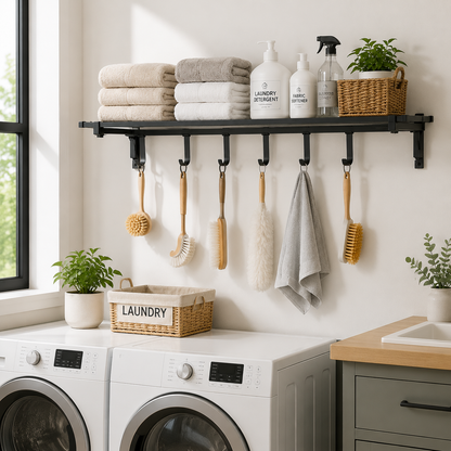 Heavy Duty Floating Wall Shelves – Industrial Wall Mounted Storage with High Load Capacity