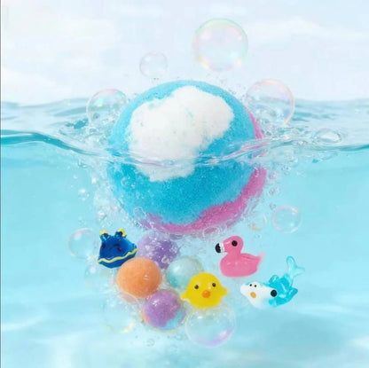 🔥 Limited Time – Save 70% Today❤Gentle Kids Bath Bomb Set 🦘– Food-Grade Colors, Surprise Toys & Fun Bath Time Adventures