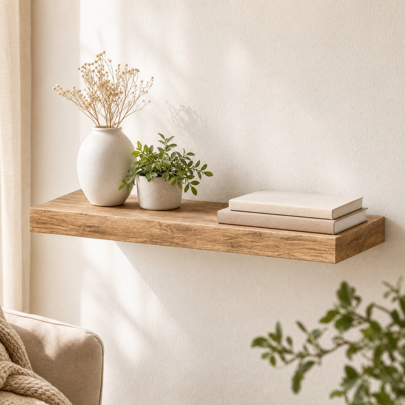Floating Wall Shelves – Minimalist Wall Mounted Storage for Modern Home Decor